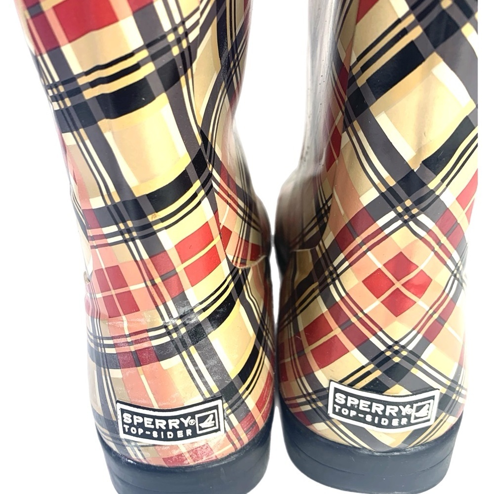 Sperry Plaid Ankle Boots - Red, Yellow, Black - Picture 8 of 10